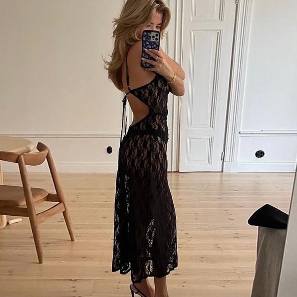 Chic Nation Black Lace dress